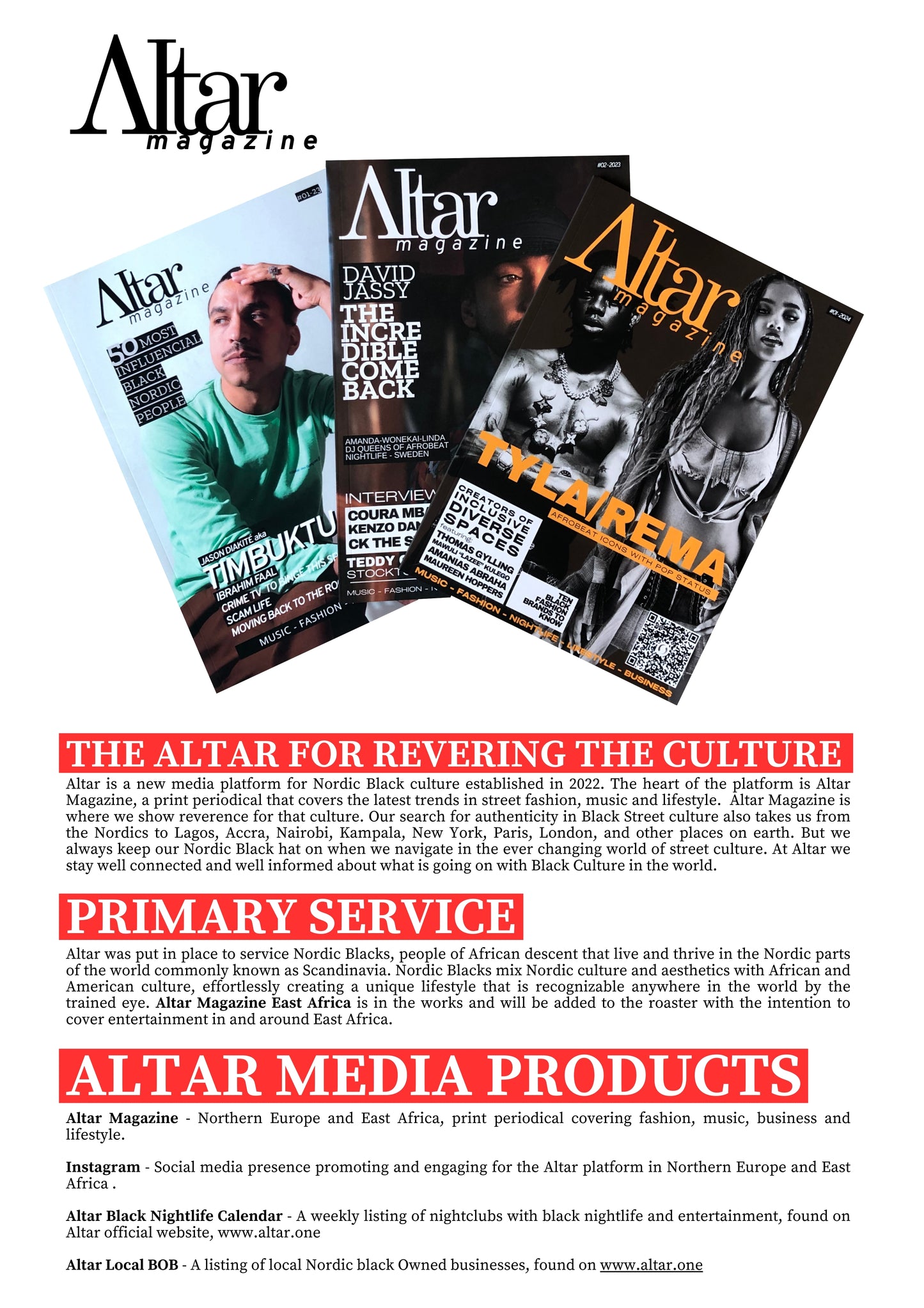 Altar Magazine Issue 1 - 2024