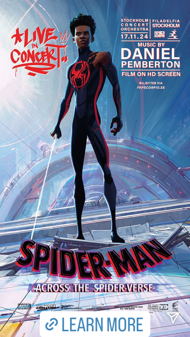 At: Filadelfia Sthlm | Stockholm | Event: Spiderman Live | Date: Nov 17 | Time: TBA